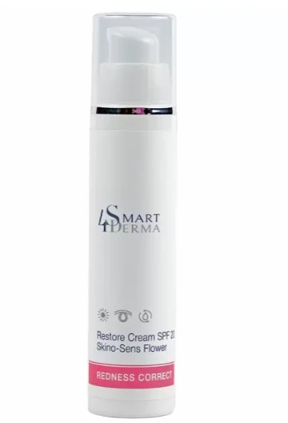 Зміцнюючий денний крем для чутливої та куперозної шкіри SPF 20 Smart4Derma Redness Corect