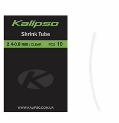Трубка 2.4-0.8mm 10шт Kalipso Shrink tube clear