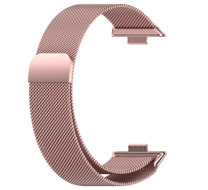 Ремінець CDK для Huawei Watch Fit 4 | Metal Milanese Loop Magnetic (017793) (pink rose), фото 1