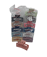 Крабік для волосся каучук квадратний 8.5 см.