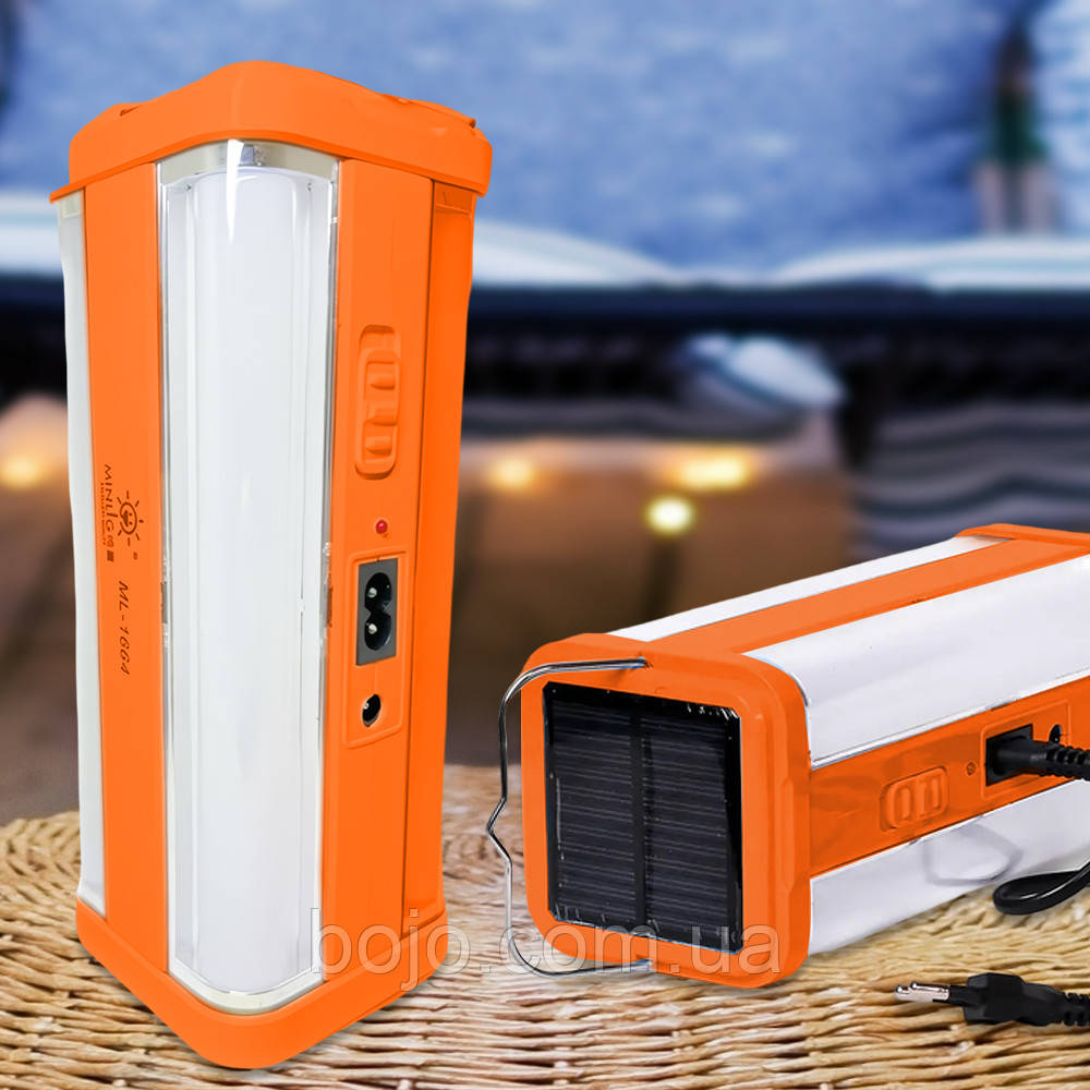 Підвісний ліхтар-лампа з сонячною панеллю 2500мАч, EN-1664, 80SMD, Помаранчевий