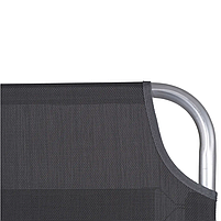 Ліжко Туристичне Розкладне Bo-Camp Sun Lounger 3 Positions Anthracite (1304480) Кемпінгова Складана Розкладачка для риболовлі, фото 8