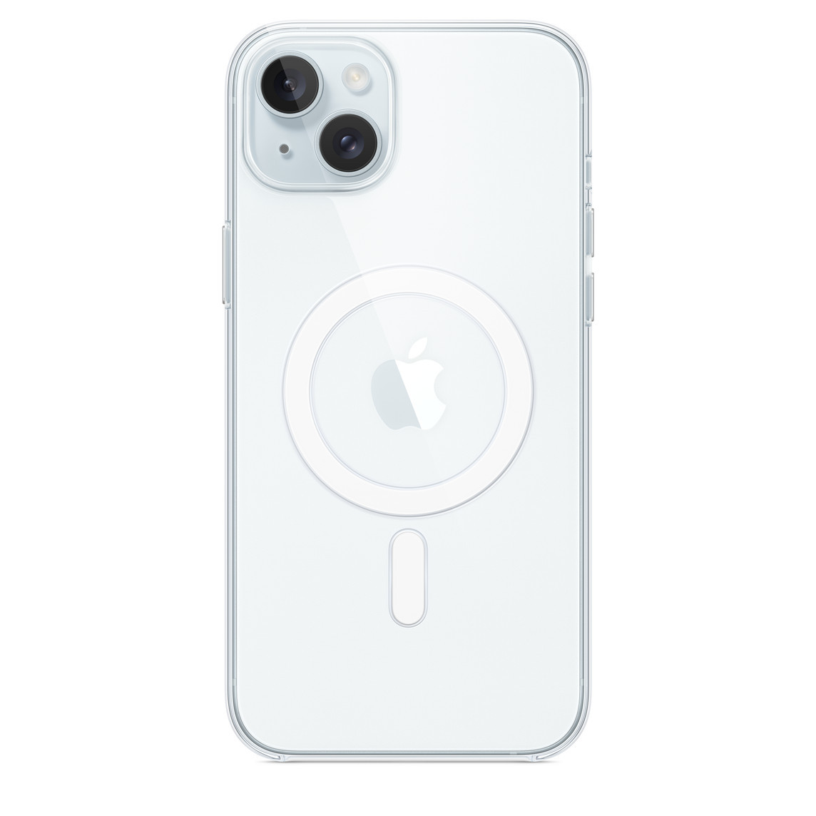 Чохол накладка з MagSafe та Splash Screen Clear Case для Apple iPhone 15 Plus Transparent (Прозорий), фото 1