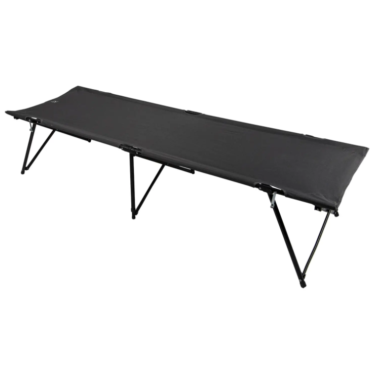 Ліжко Туристичне Розкладне Bo-Camp Campingbad XL Grey (1304474) Кемпінгова Складана Розкладачка для риболовлі