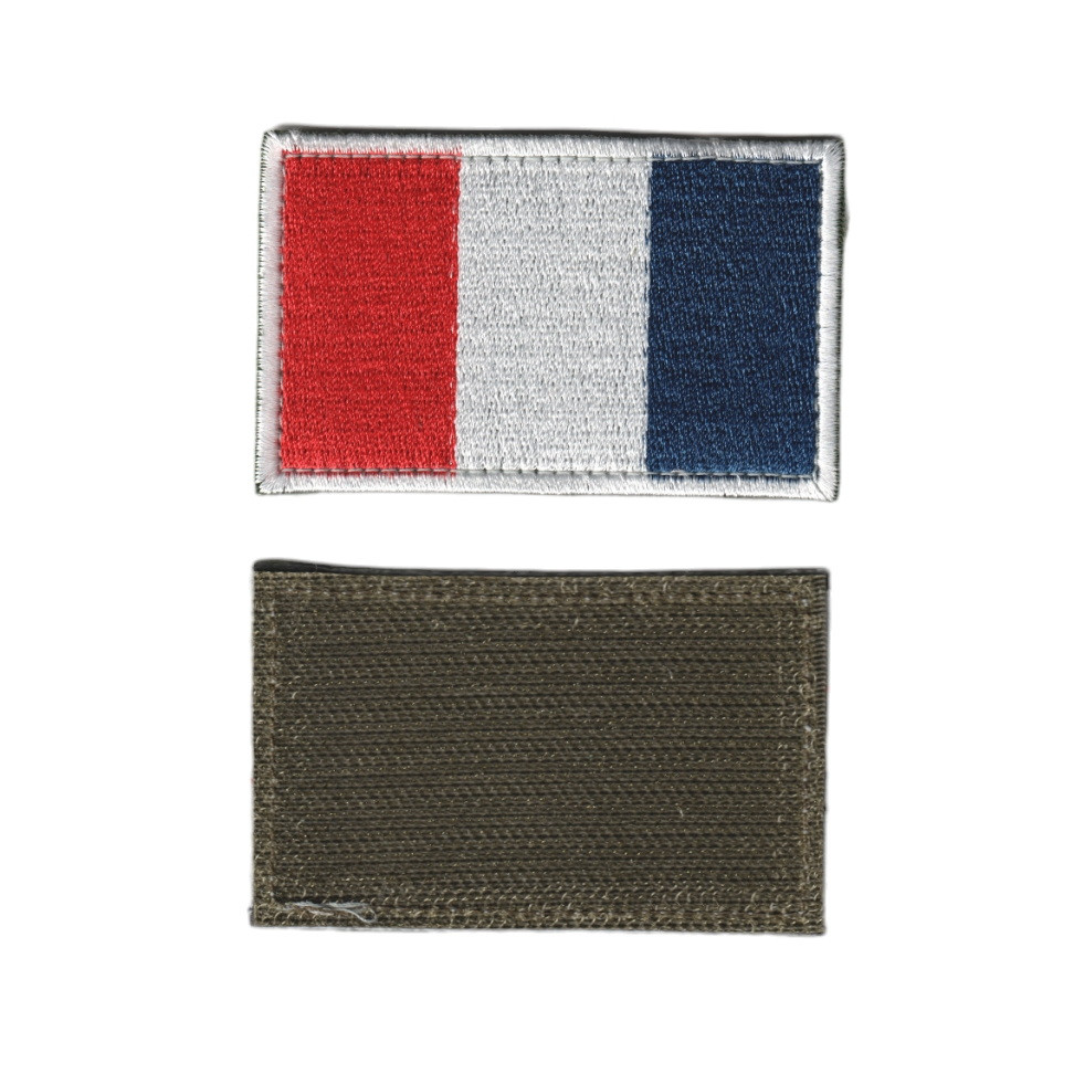 Шеврон ЗСУ, військовий / армійський, французький прапор, на липучці, 5 см * 8 см, фото 1