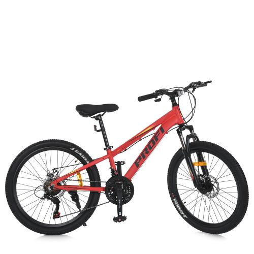 Велосипед підлітковий PROFI 24" Червоний MTB2401-1