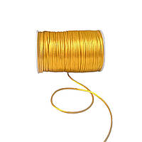 Шнур атласний корсетний (сатиновий, шовковий) 2 мм золото