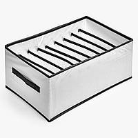 Коробка-органайзер для білизни 9від 44*25*20см Stenson 4425209J-WHITE