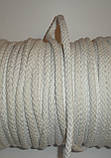 Шнур для одягу бавовняний, товстий, білий діаметр 8мм, фото 4