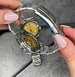 Механічний з автопідзаводом водонепроникний (20ATM) годинник для дайвінгу Pagani Design PD-1785 Silver-Gold, фото 5