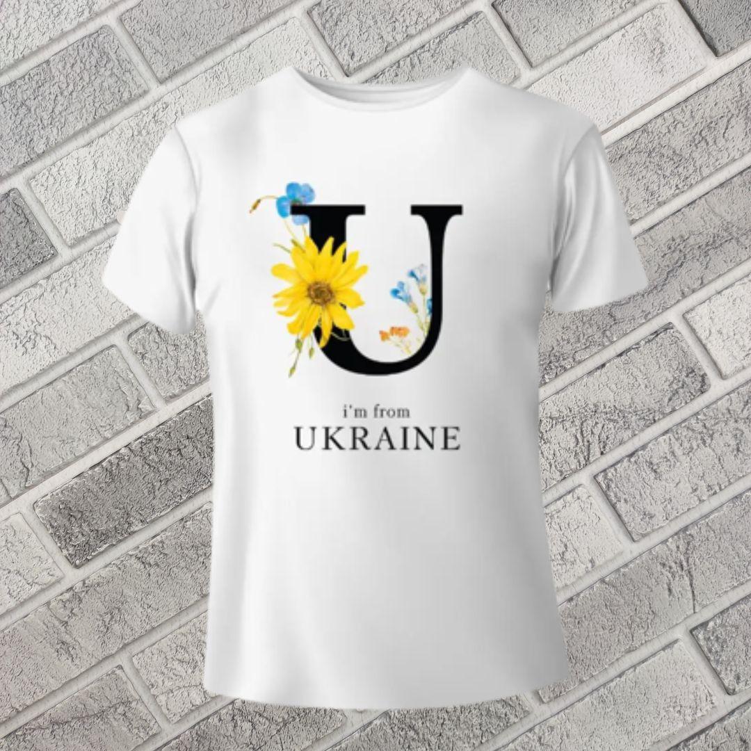 Футболка жіноча біла 52 i*m from UKRAINE 30035069