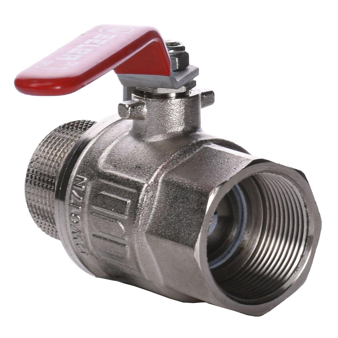 Кран кульовий для води SELBA DN 1 1/4" (PN 40) внутрішній-внутрішній SL1505, фото 1