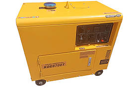 Генератор дизельний KIPOR KDE6700T (електростарт, потужність 4.5 кВт/5,0 кВт)