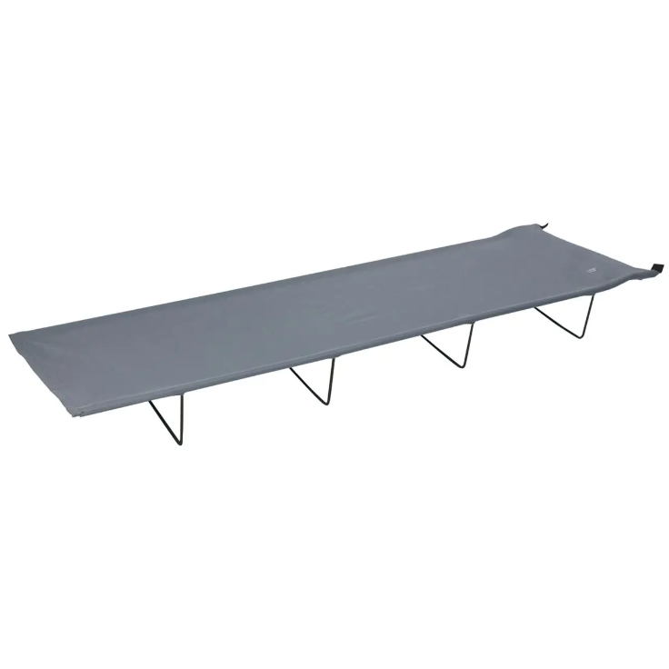 Ліжко Туристичне Розкладне Bo-Camp XL Compact Grey (1304400) Кемпінгова Складана Розкладачка для риболовлі, фото 1