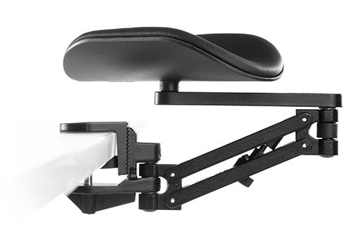 Ergorest 330 Чорний (made in Finland) — 3-D рухома ергономічна підтримка ліктів (підлокітник), фото 1