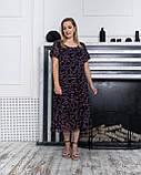 Плаття літнє Катаіс чорне конюшина 52 р, фото 4