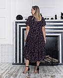 Плаття літнє Катаіс чорне конюшина 52 р, фото 5