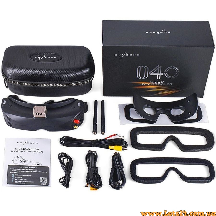 FPV окуляри SKYZONE SKY04O PRO 5.8G 48CH відеошолом для квадрокоптера для фпв польотів OLED 1920x1080 5.8 Ггц