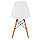 Кресло для кухни на ножках Bonro В-173 FULL KD белое (4 шт) (mrk), фото 8