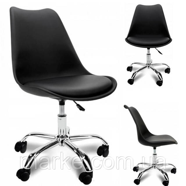 Крісло Bonro B- 487 на колесах чорне (mrk)