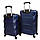 Bonro валіза пластикова темно синя набір 2 штуки (середня і велика ) (mrk), фото 2