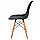 Крісло для кухні на ніжках Bonro В-173 FULL KD чорне (2 шт) (mrk), фото 4