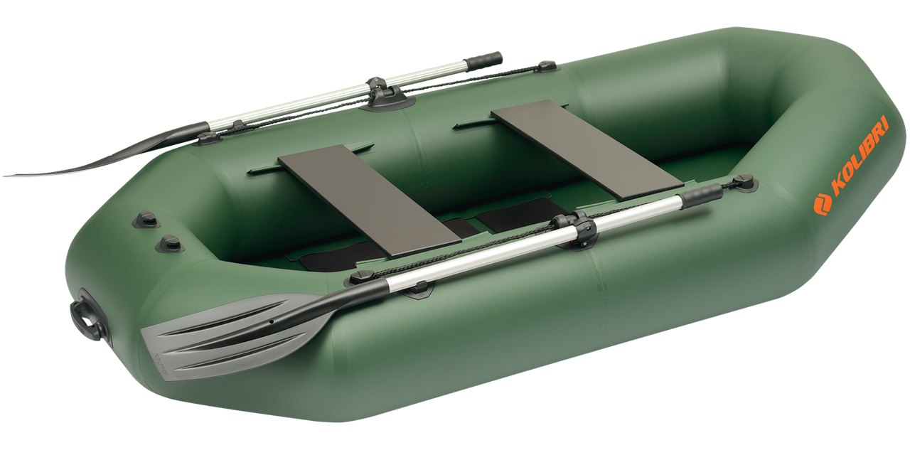 Надувний човен ПВХ Kolibri K-250Т (слань-килимок). Купити надувний човен Колібрі 250Т. Двомісні гребні