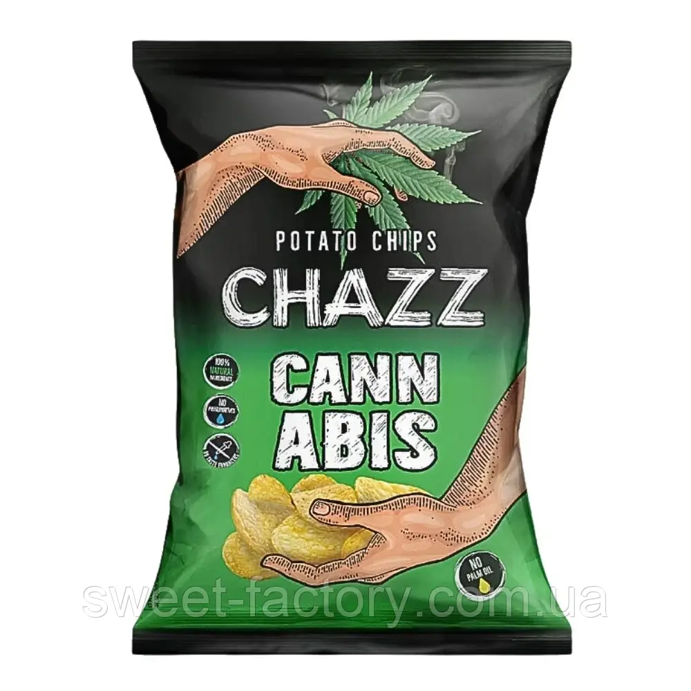 Чіпси CHAZZ Potato Chips Cannabis 130g