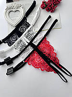 Стринги с доступом на регуляторах, нижнее белье.Комплект из 4- трусиков