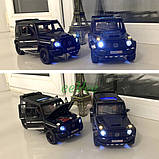 Машинка Gelandewagen Mercedes G800 іграшка моделька металева колекційна 22 см Чорний (60622), фото 7