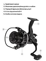 Котушка Brain Apex Double 3000 Screw Handle 6+1BB 5.1:1 (154733)