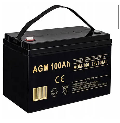 Акумулятор AGM для ДБЖ Volt Polska FM 12V 100Ah (6AKUXAG100), фото 1