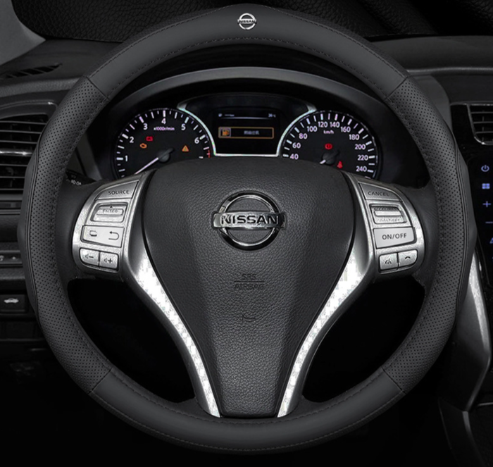 Чохол обплетення Cool на кермо для автомобіля Nissan натуральна шкіра