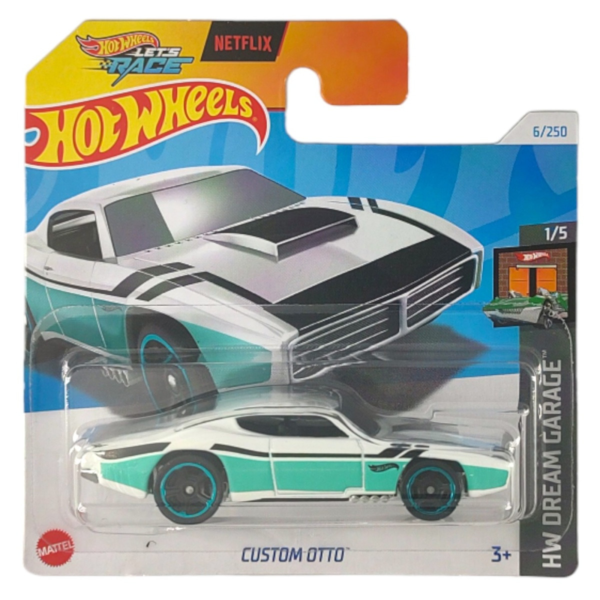 Машинка Хот Вілс 1:64 Custom Otto колекція HW Dream Garage Hot Wheels Mattel HTC85