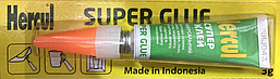 Супер клей HERCUL Super Glue 3 грама ціанокрілатний