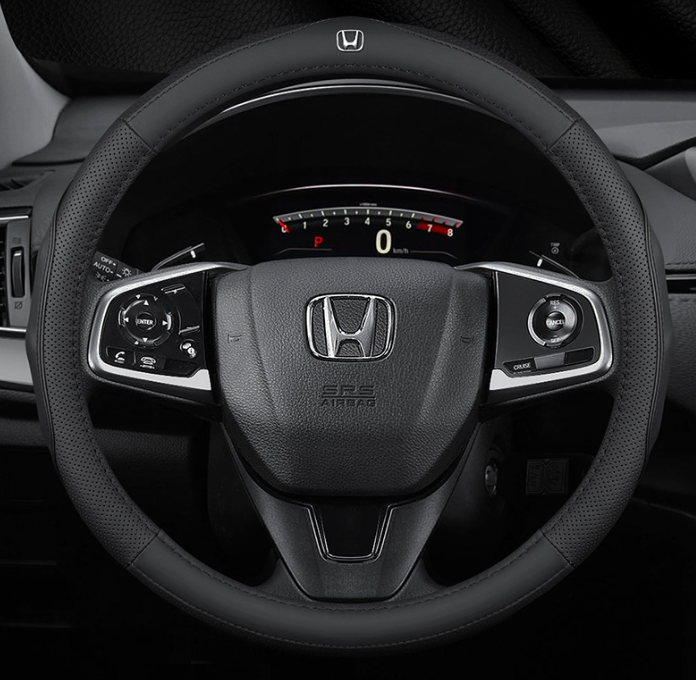 Чохол обплетення Cool на кермо для автомобіля Honda натуральна шкіра