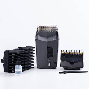 Шейвер-тример VGR V-086 зі знімними насадками, сірий