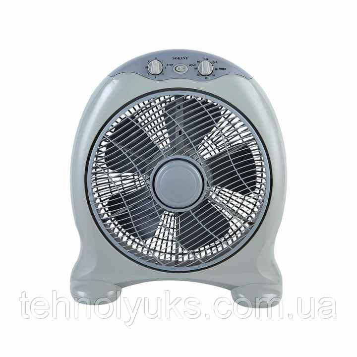 Електричний настільний вентилятор Sokany Electric Fan 5 лопатей 3 швидкості вентилятор настільний SK19006, фото 1