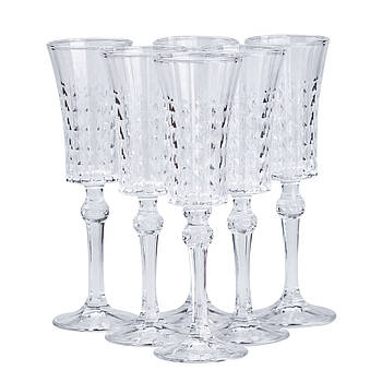 Набір келихів для шампанського 6 шт по 150 мл прозорий HP4156