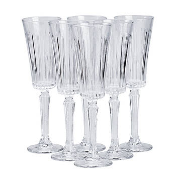 Набір келихів для шампанського 6 штук по 150 мл HP4162