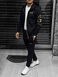 Чоловічий спортивний костюм Armani CK7990 чорний S, М, фото 6