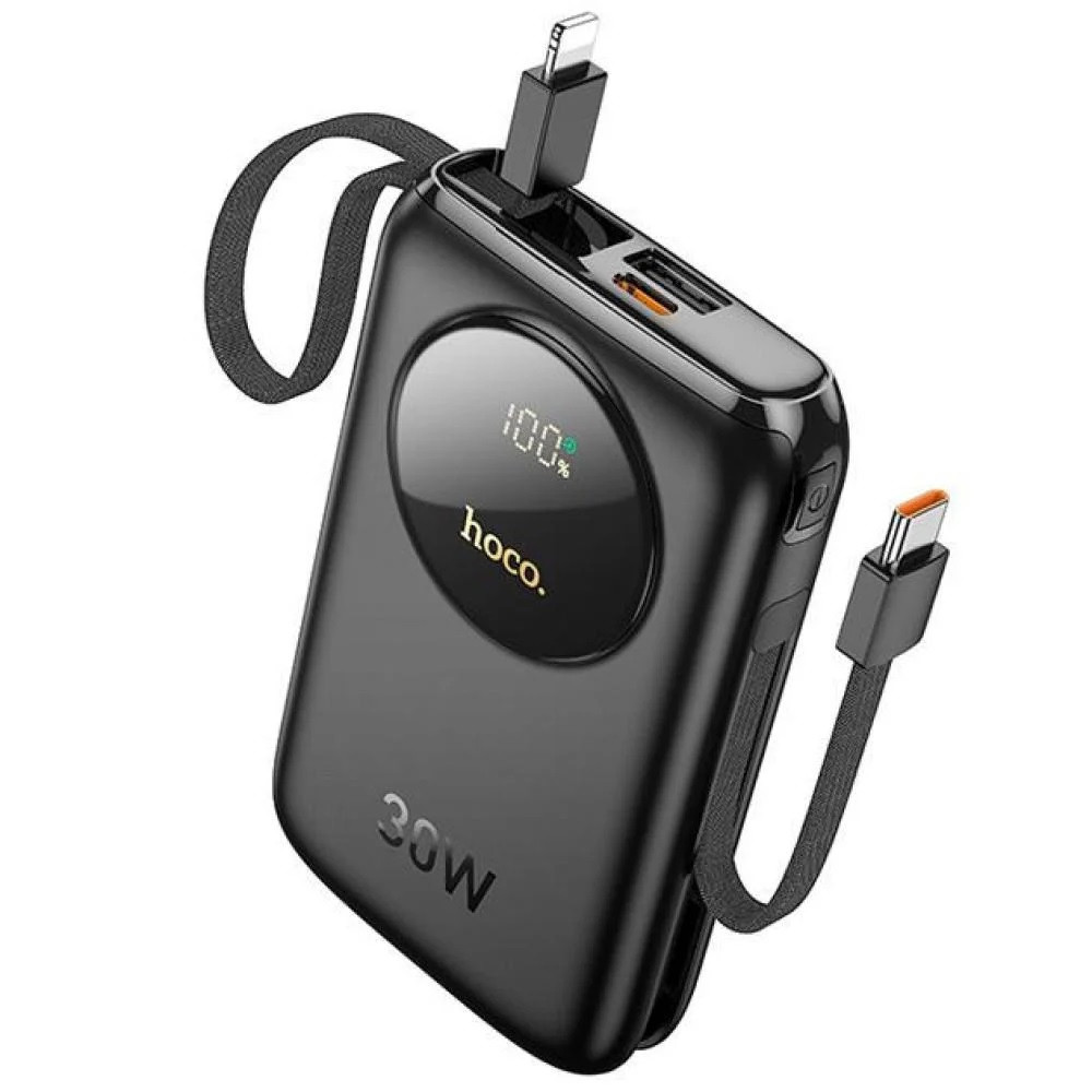 Повербанк Hoco Q19 Lucky 10000 mAh 30W QC/PD Black, фото 1