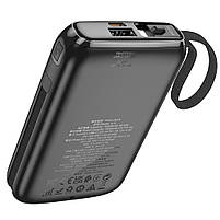 Повербанк Hoco Q19 Lucky 10000 mAh 30W QC/PD Black, фото 4