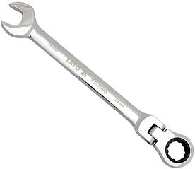 Ключ комбінований з тріскачкою і шарніром YATO М13 х 180 мм YT-1679