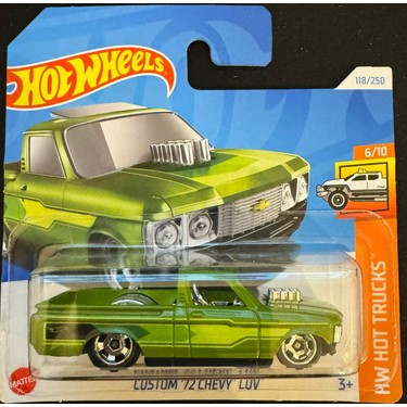 Машинка Хот Вілс 1:64 Custom '72 Chevy Luv колекція HW Hot Trucks Hot Wheels Mattel HTC33
