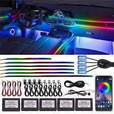 Підсвітка салону RGB Leader Ambient light 12V набір 18 в 1 bluetooth