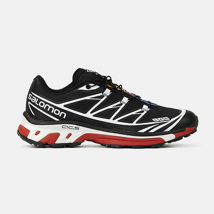 Чоловічі Кросівки Salomon XT-6 Softground LT ADV Black / Саломон ХТ-6 Софтграунд ЛТ АДВ Чорні з Червоним, фото 1
