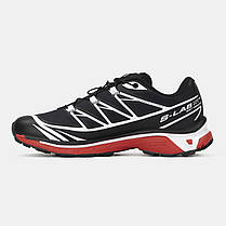 Чоловічі Кросівки Salomon XT-6 Softground LT ADV Black / Саломон ХТ-6 Софтграунд ЛТ АДВ Чорні з Червоним, фото 3