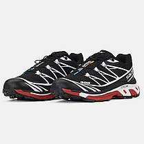 Чоловічі Кросівки Salomon XT-6 Softground LT ADV Black / Саломон ХТ-6 Софтграунд ЛТ АДВ Чорні з Червоним, фото 4