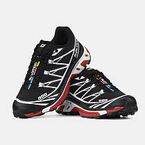 Чоловічі Кросівки Salomon XT-6 Softground LT ADV Black / Саломон ХТ-6 Софтграунд ЛТ АДВ Чорні з Червоним, фото 5